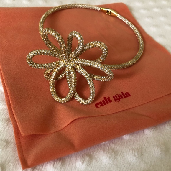 Cult Gaia Bloom Chocker Rhinestone Clear - Picture 8 of 12